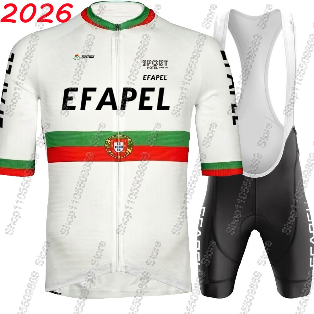 Cycling Gear Leaderboard - Portugalia 2026 Zestaw kolarski Efapel: Koszulka,
