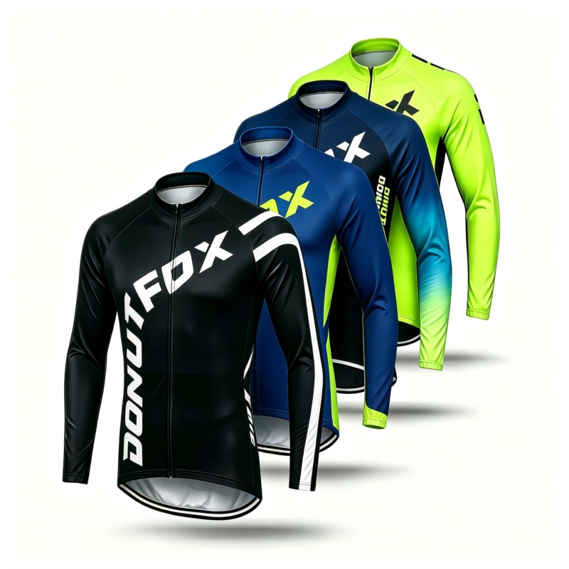 Cycling Gear Brands - Męska koszulka rowerowa z długim rękawem
