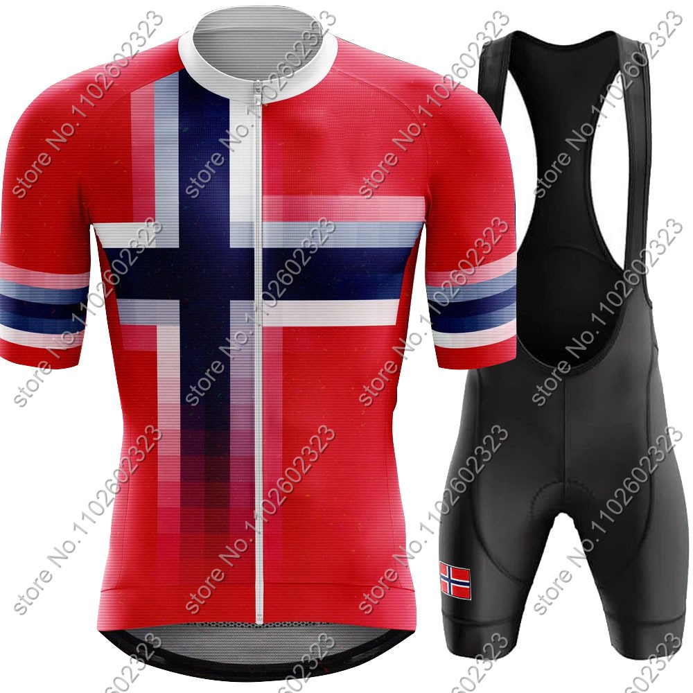 Cycling Gear Brands - 2024 Norway kolarska koszulka narodowa zestaw