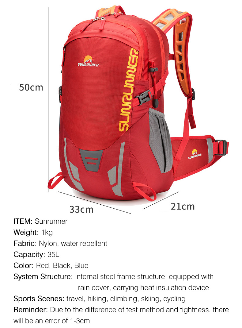 Plecak turystyczny 35L, duża p – Cycling Gear Organizer recenzja i cena