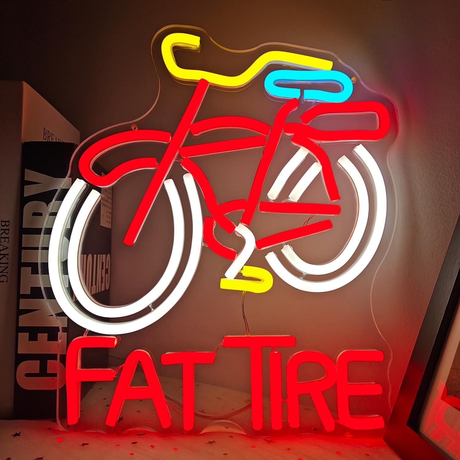 Świecący LED neonowy szyld Fat – Cycling Gear Store recenzja i cena